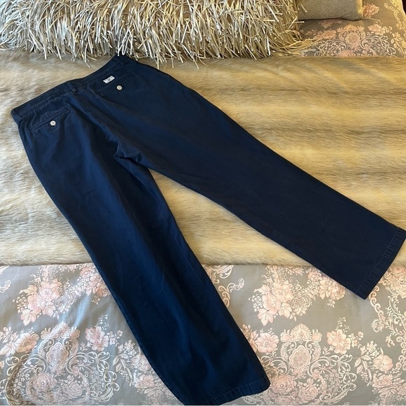 VINYARD VINES Navy Blue Club Pant Slacks 34 x 32 Flat Front 100% Cotton Twill - Picture 9 of 9